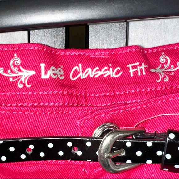 NWT Lee classic fit crop pink jeans 16 slimming - Picture 4 of 8